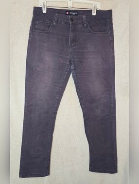 Victorious Premium Collection Mens Grey Skinny Jeans Cotton Blend Size 28 X 30